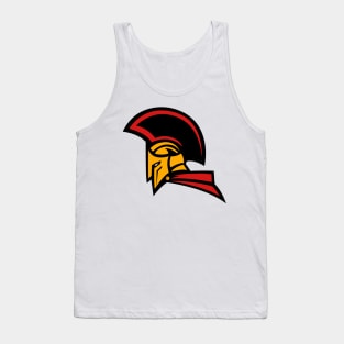 Spartan Warrior Helmet Logo Tank Top